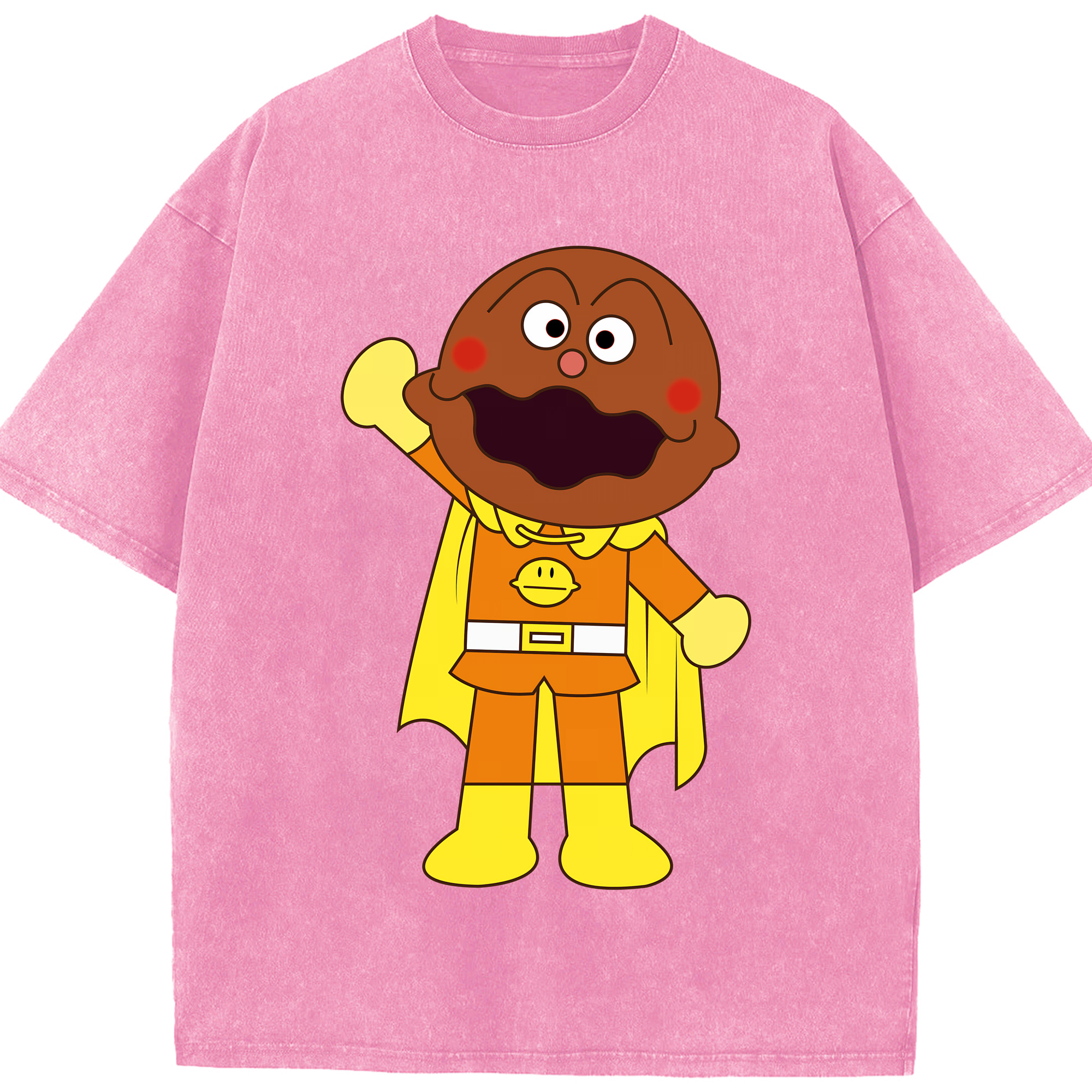 （画像用） アンパンマン Anpanman 綿100% ヴィンテージ風 半袖Tシャツ（フロントプリント）